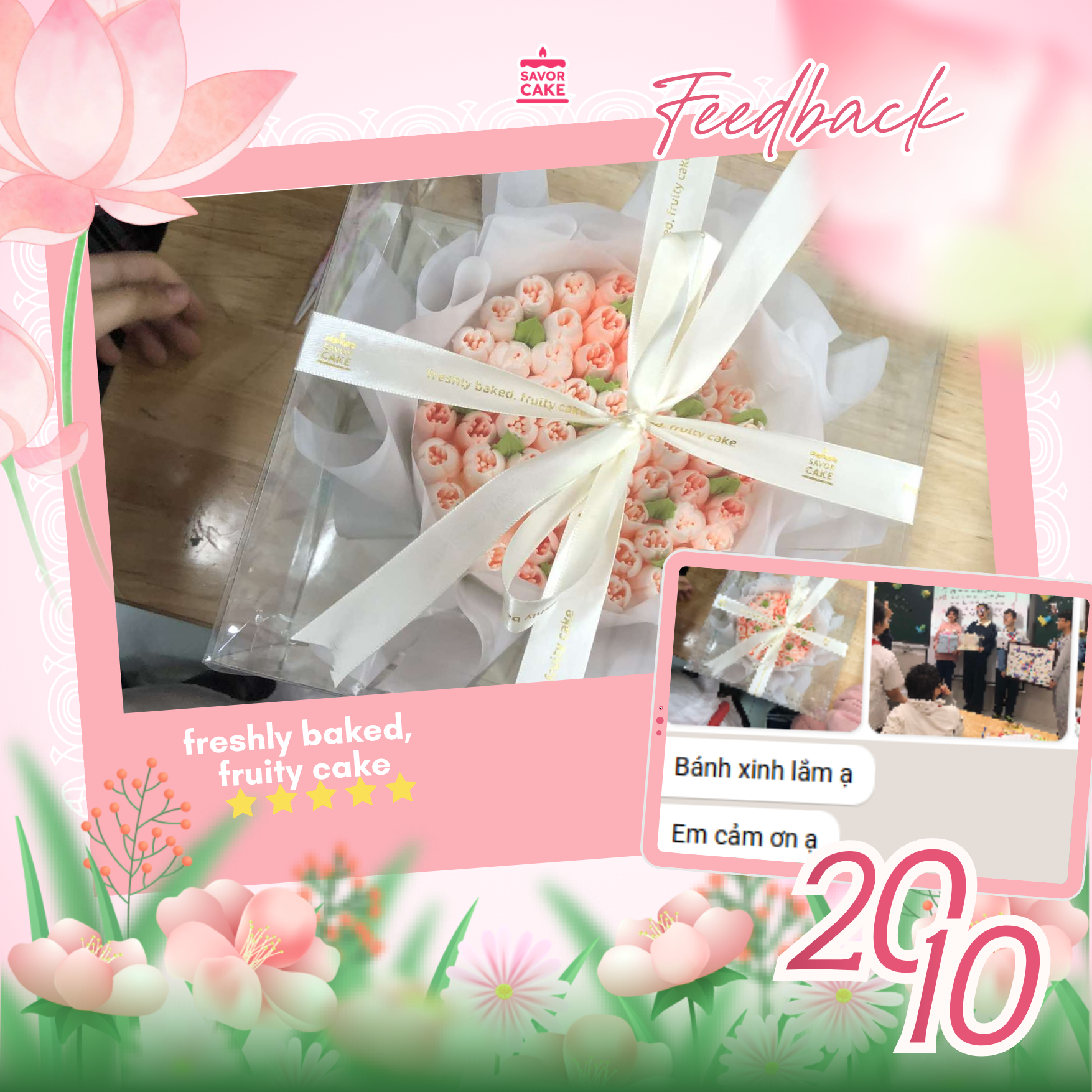 ảnh feedback bánh savor