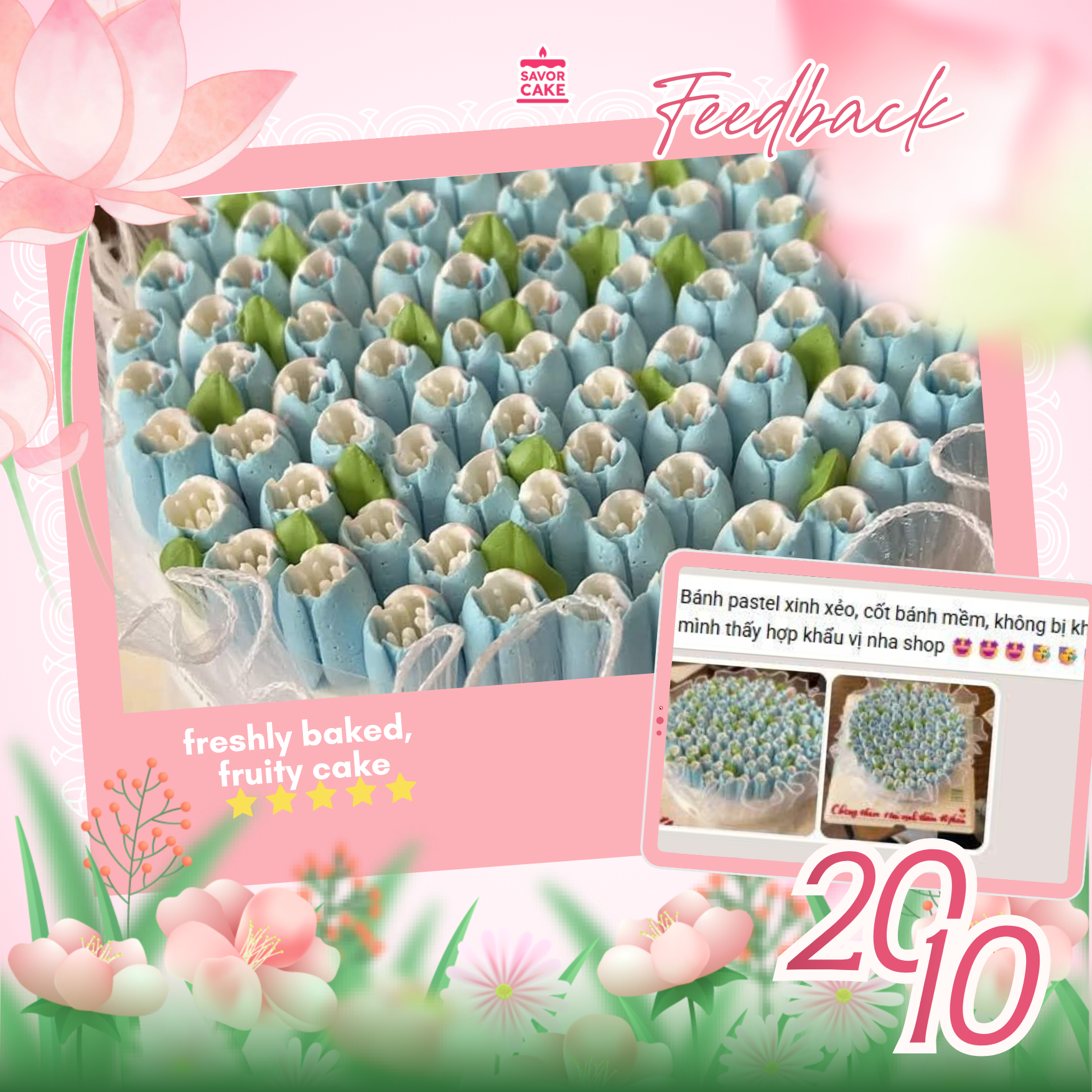 ảnh feedback bánh savor