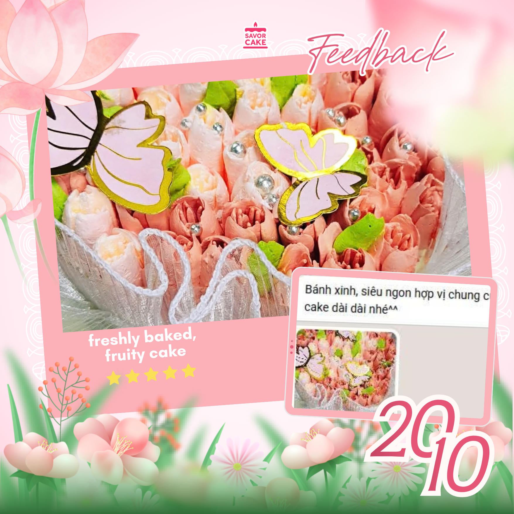 ảnh feedback bánh savor