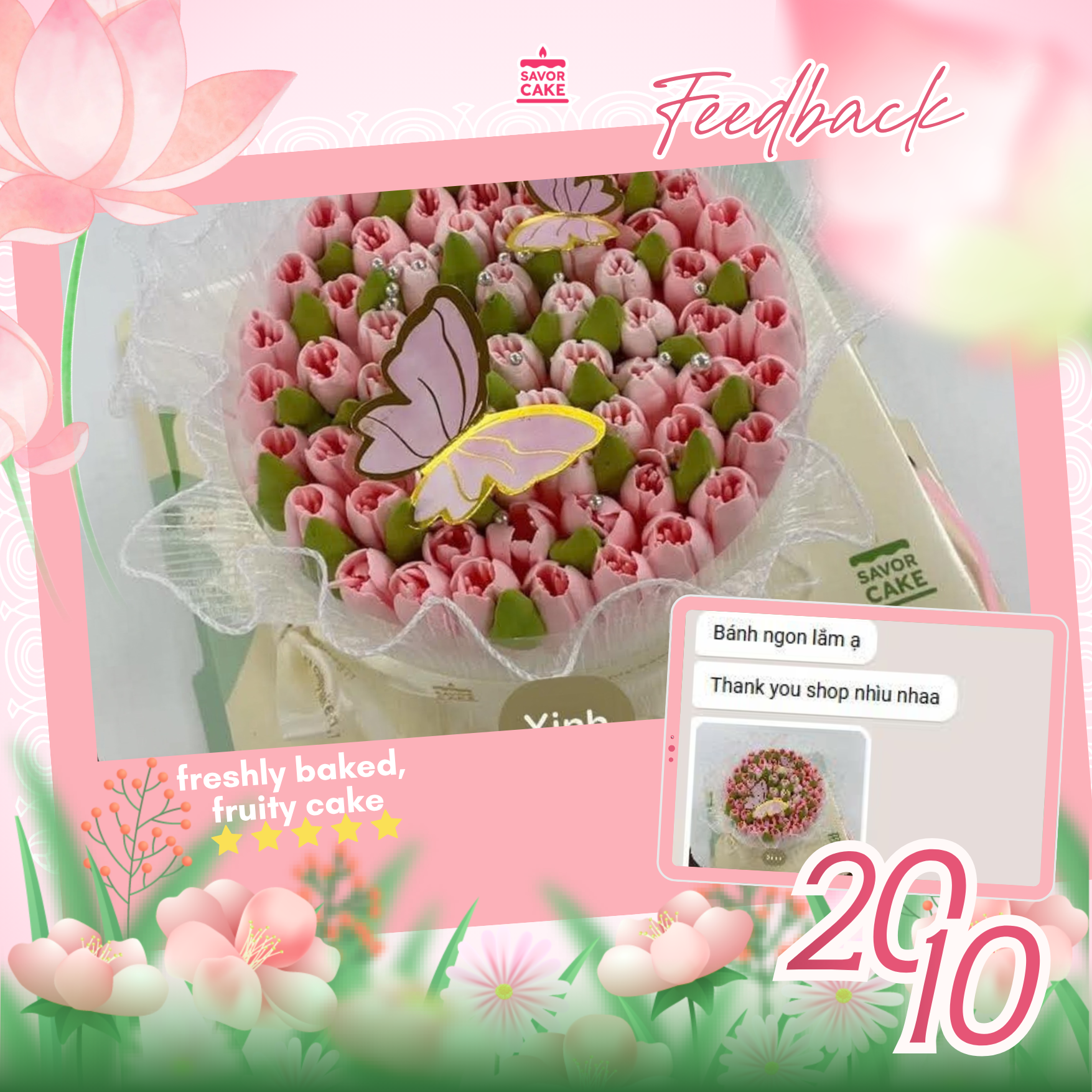 ảnh feedback bánh savor