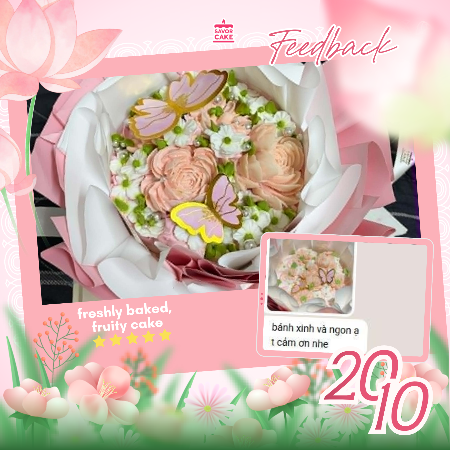 ảnh feedback bánh savor
