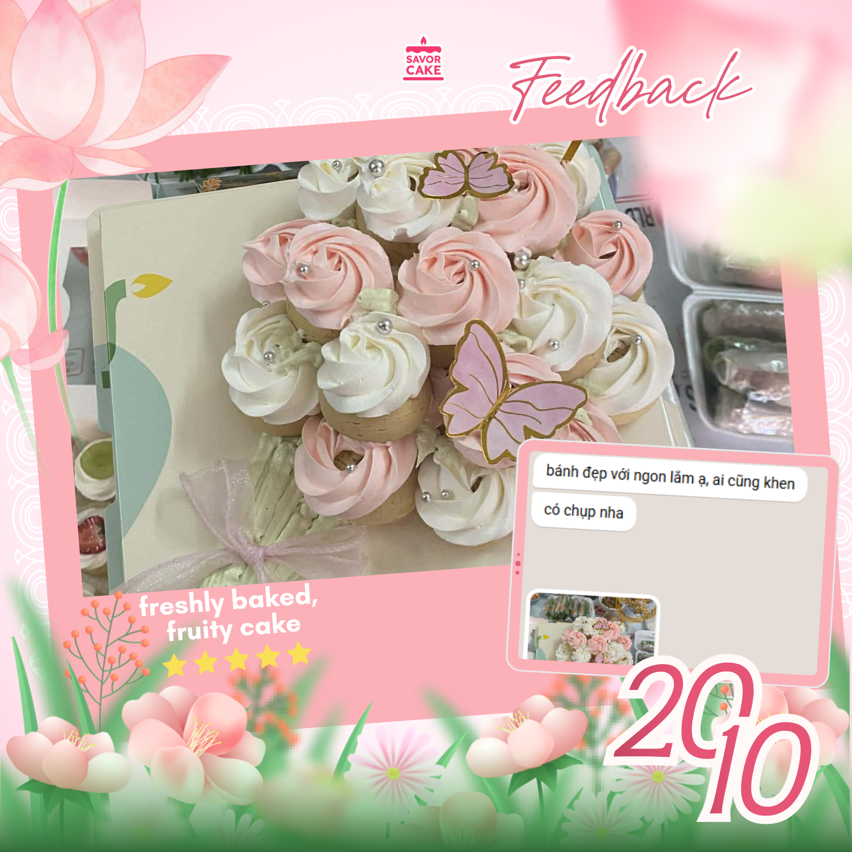 ảnh feedback bánh savor