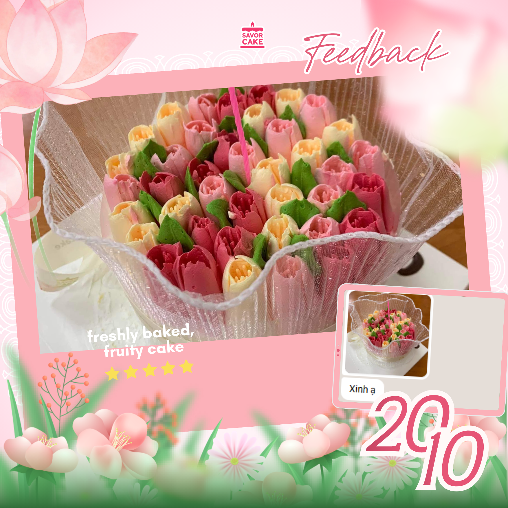 ảnh feedback bánh savor