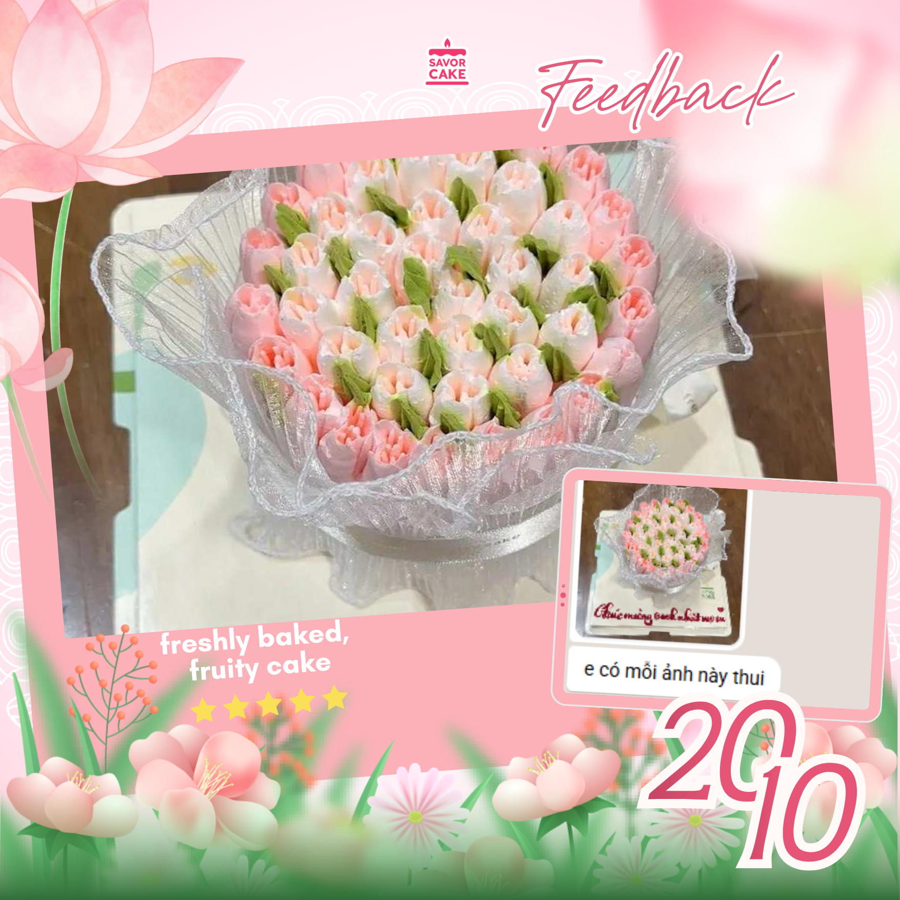 ảnh feedback bánh savor
